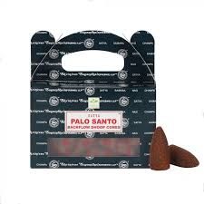 Satya Backflow Dhoop Cones – Palo Santo Fragrance for Purification, Calm, and Sacred Energy