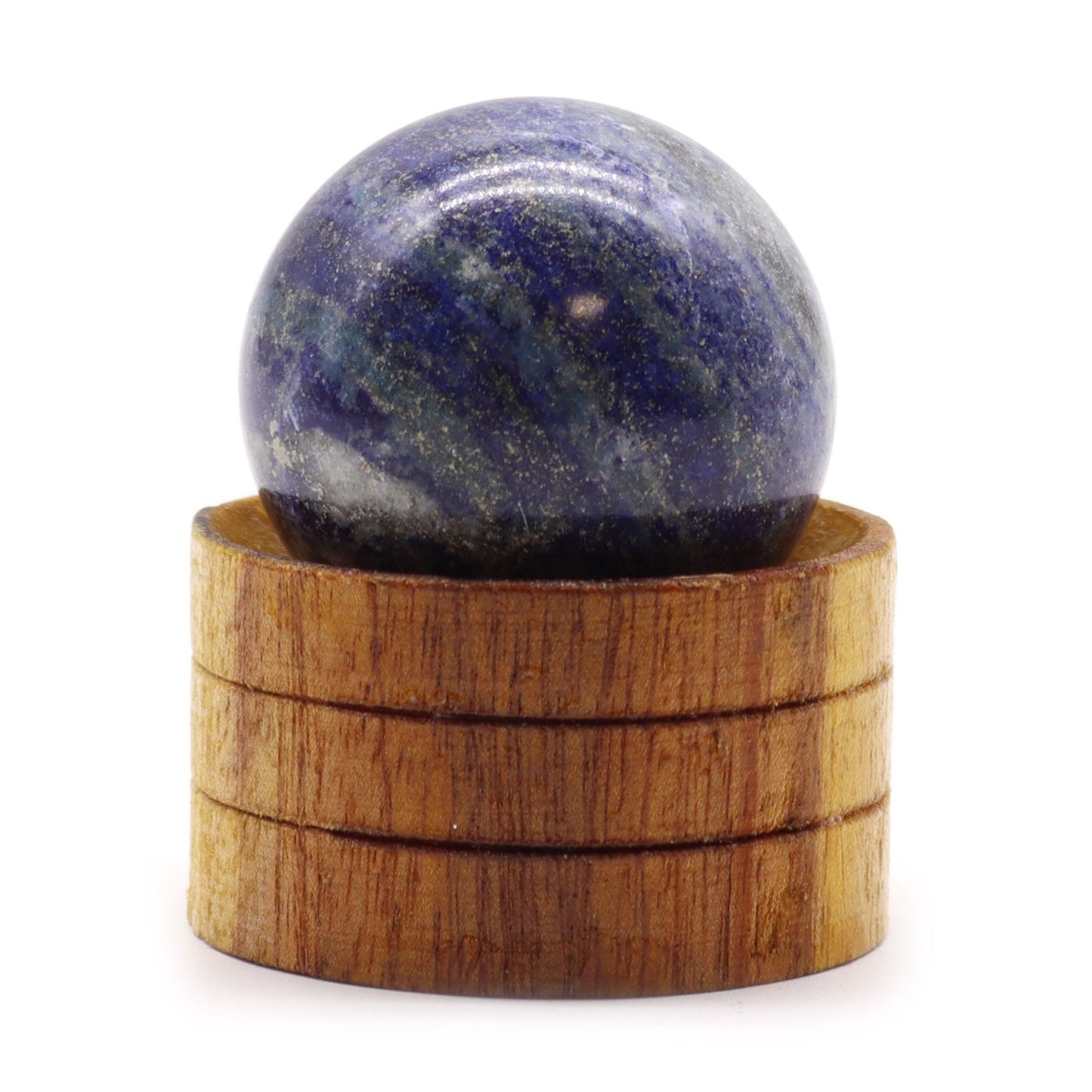 Gemstone Sphere 40mm - Afghan Lapis with Stand