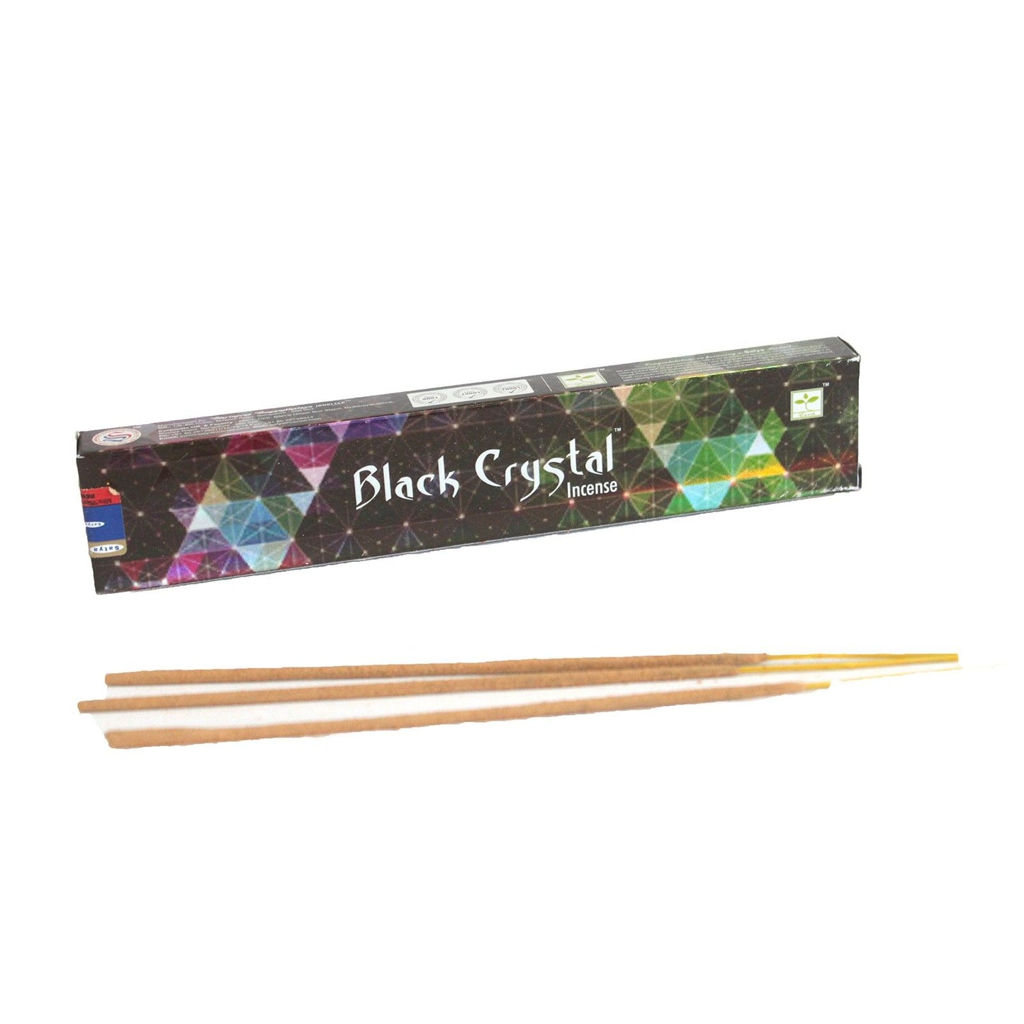 Satya Black Crystal Incense – Mystical Fragrance for Balance, Relaxation, and Spiritual Clarity
