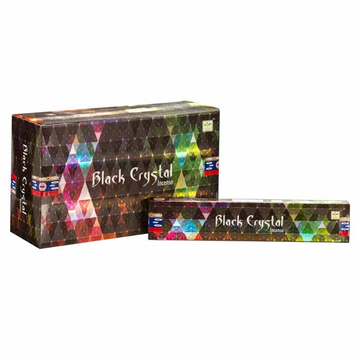 Satya Black Crystal Incense – Mystical Fragrance for Balance, Relaxation, and Spiritual Clarity