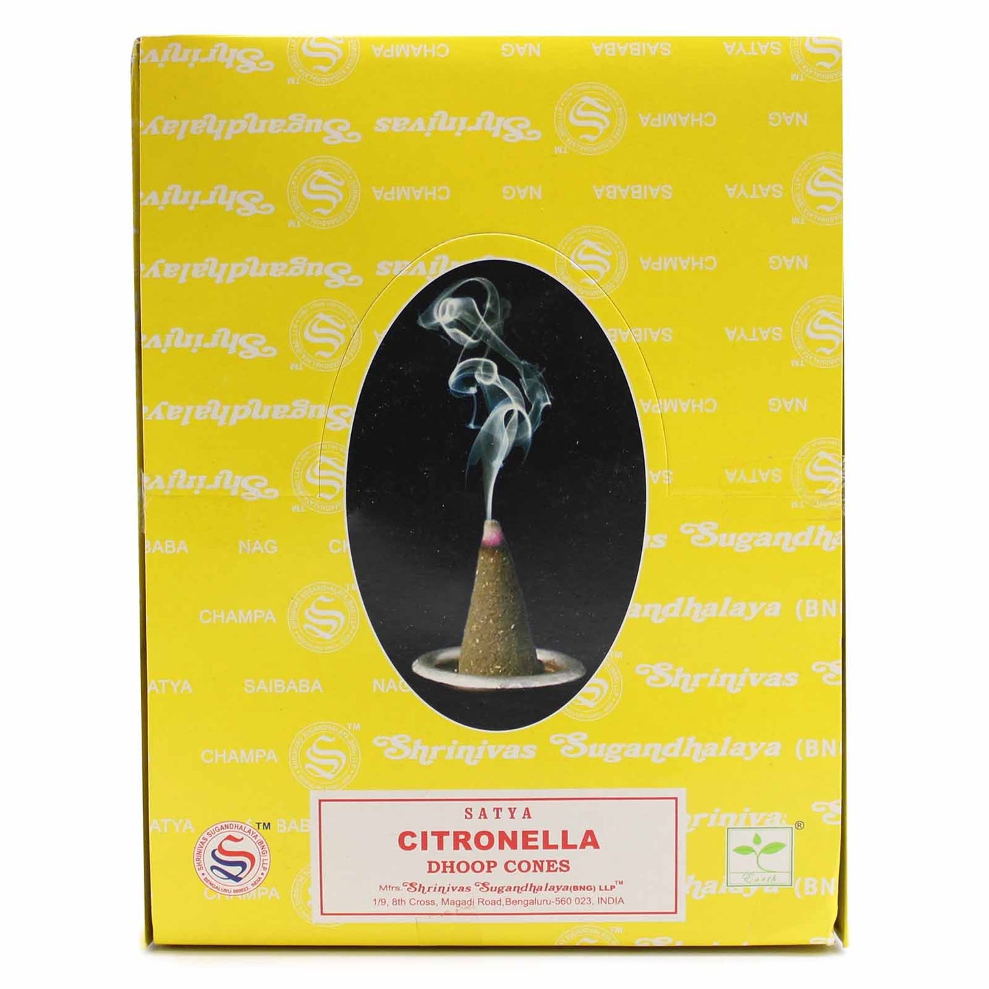Satya Citronella Dhoop Cones – Refreshing Aroma for Purification, Focus, and Natural Protection