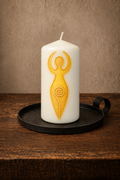 Lammas Goddess Candle – Yellow