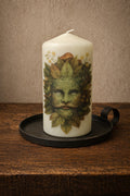 Ivy Moon Green Man Candle