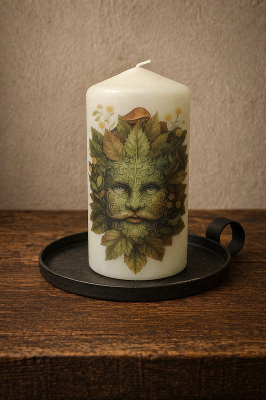 Green Man Candle