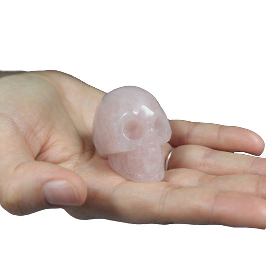 Gemstone Skull - Rose Quartz