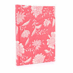 Pink Floral Cotton Bound Notebook