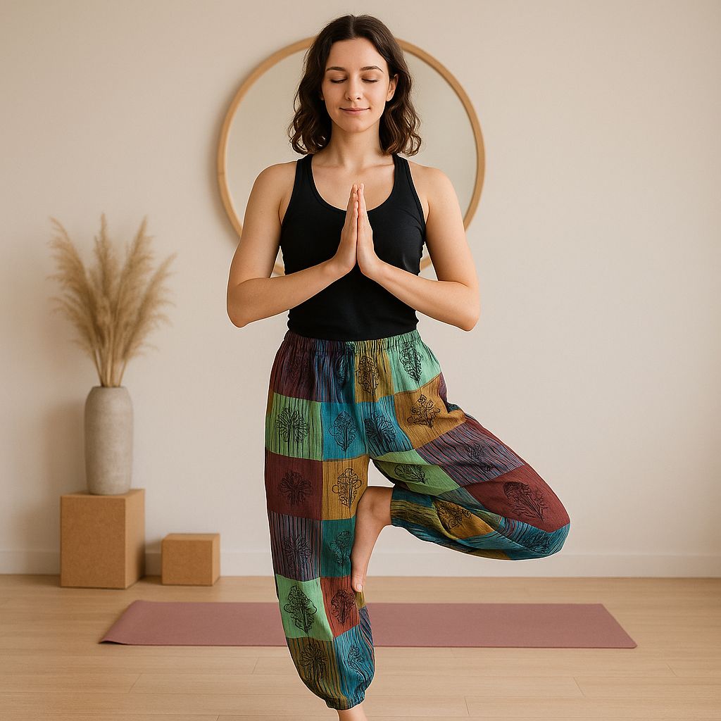 Mushroom Trousers Green Tones S/M