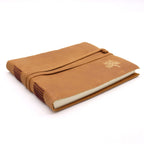 Golden Tree Leather Sketchbook, leather notebook product photograph 2