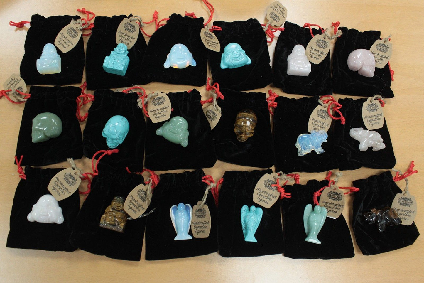 Gemstone Buddha Head - Rose Quartz