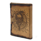 Pentagram & Skull Leather Journal, leather notebook product photograph 6
