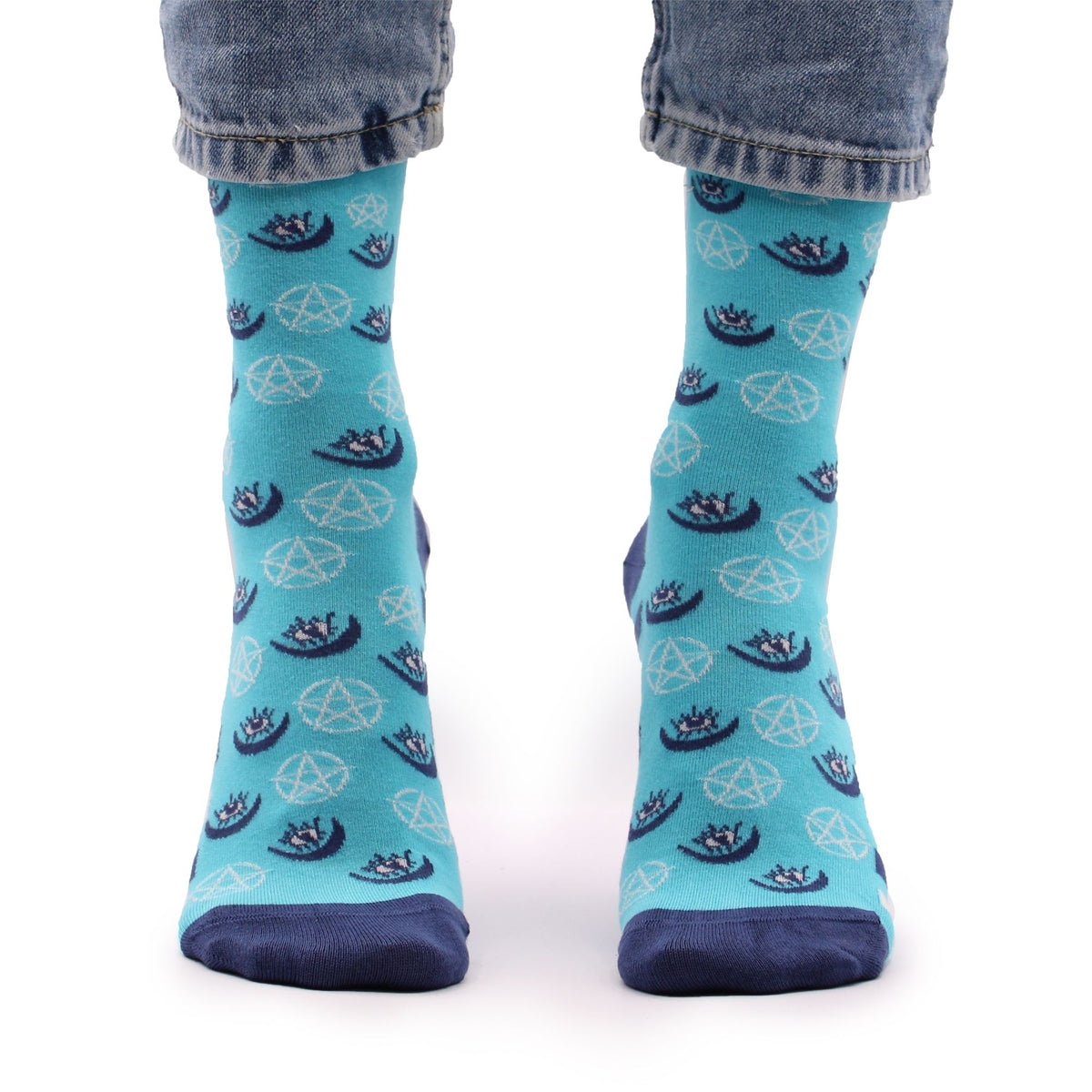 Hop Hare Bamboo Socks | Pentagram & Evil Eye