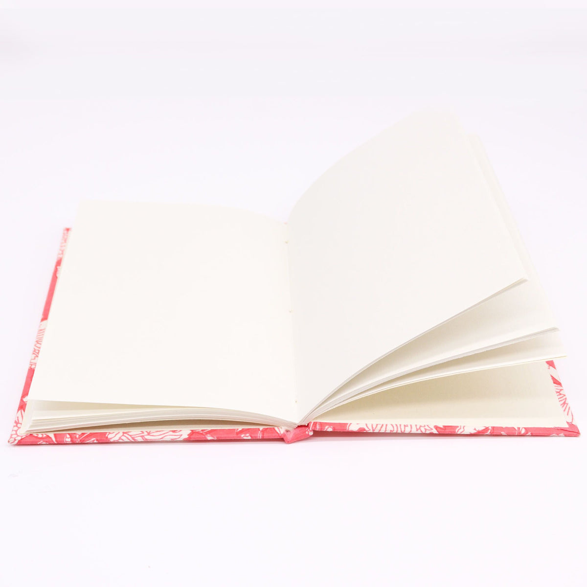 Pink Floral Cotton Bound Notebook