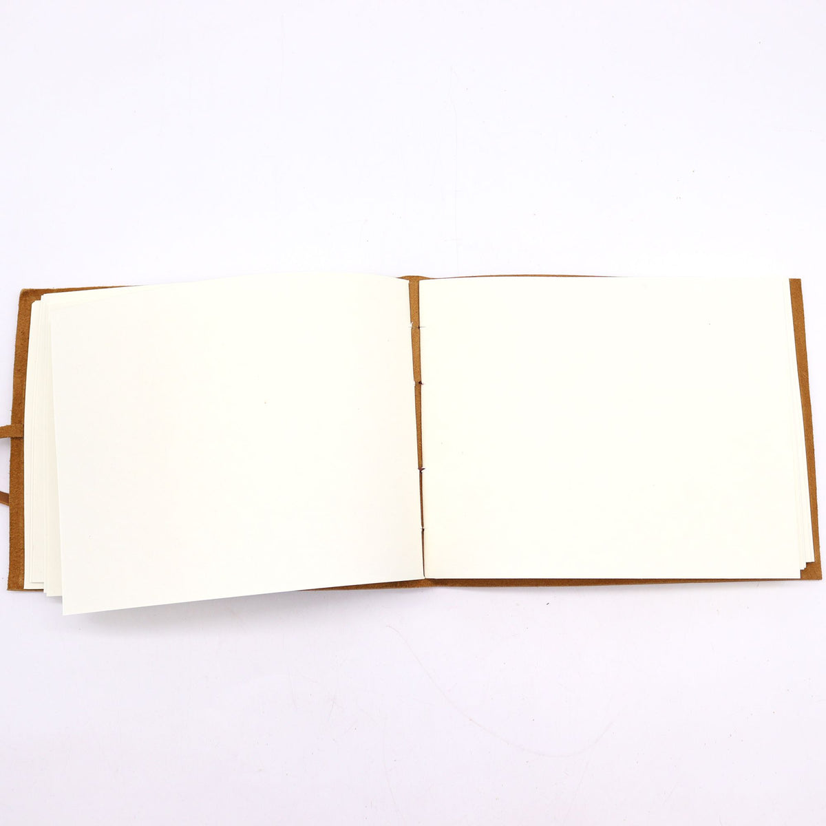 Golden Tree Leather Sketchbook, leather notebook product photograph 3