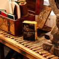 The Stories I Tell Myself Leather Notebook, leather notebook product photograph