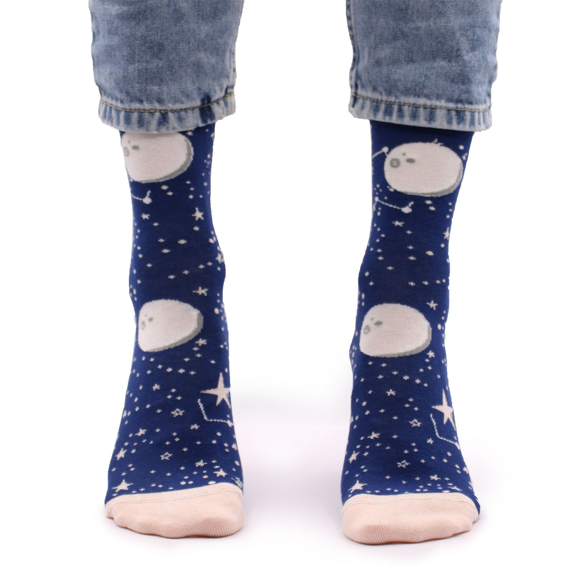 Hop Hare Bamboo Socks | Moon Walk