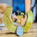 Seven Chakra Crystal Tree in Mango Wood Ring