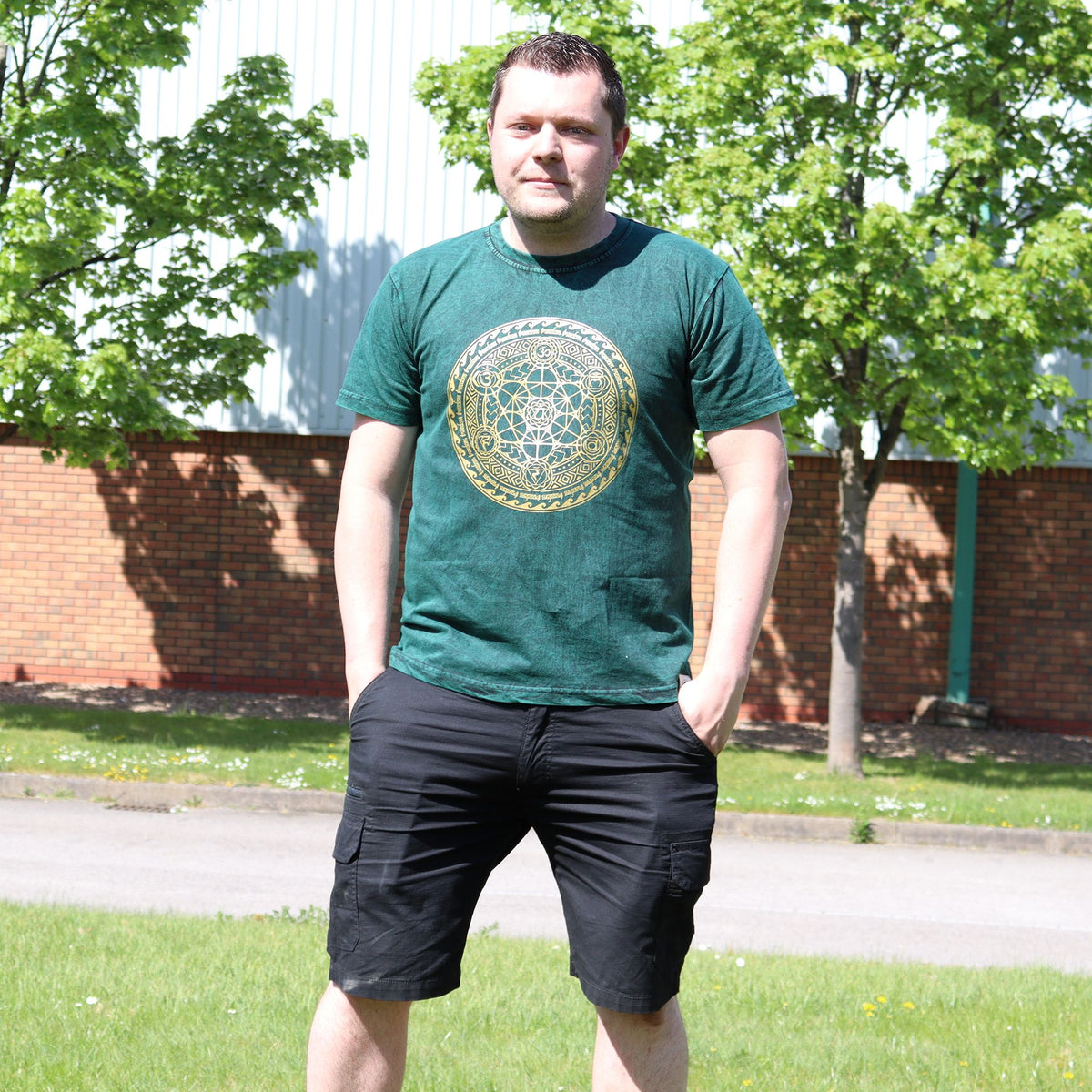 XLarge Stone Washed T-Shirt - Chakra - Green