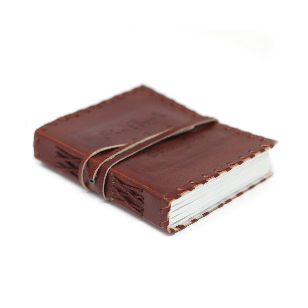 Book of Thoughts Leather Wrap Journal, leather notebook product photograph 2