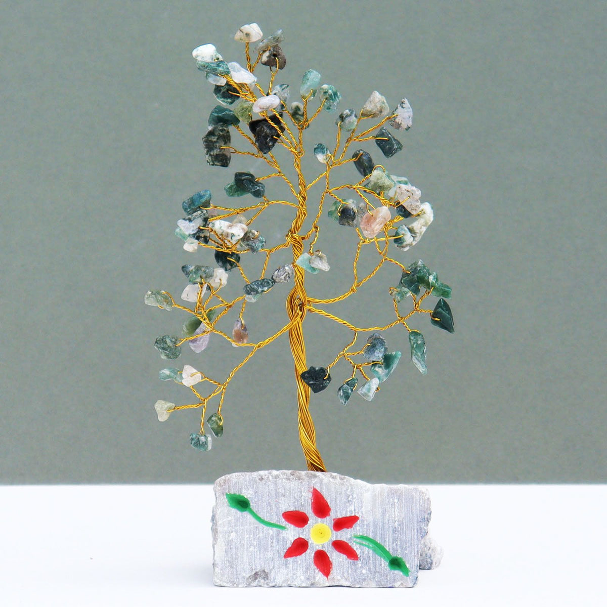 Indian Moss Agate Crystal Tree – 80 Stones