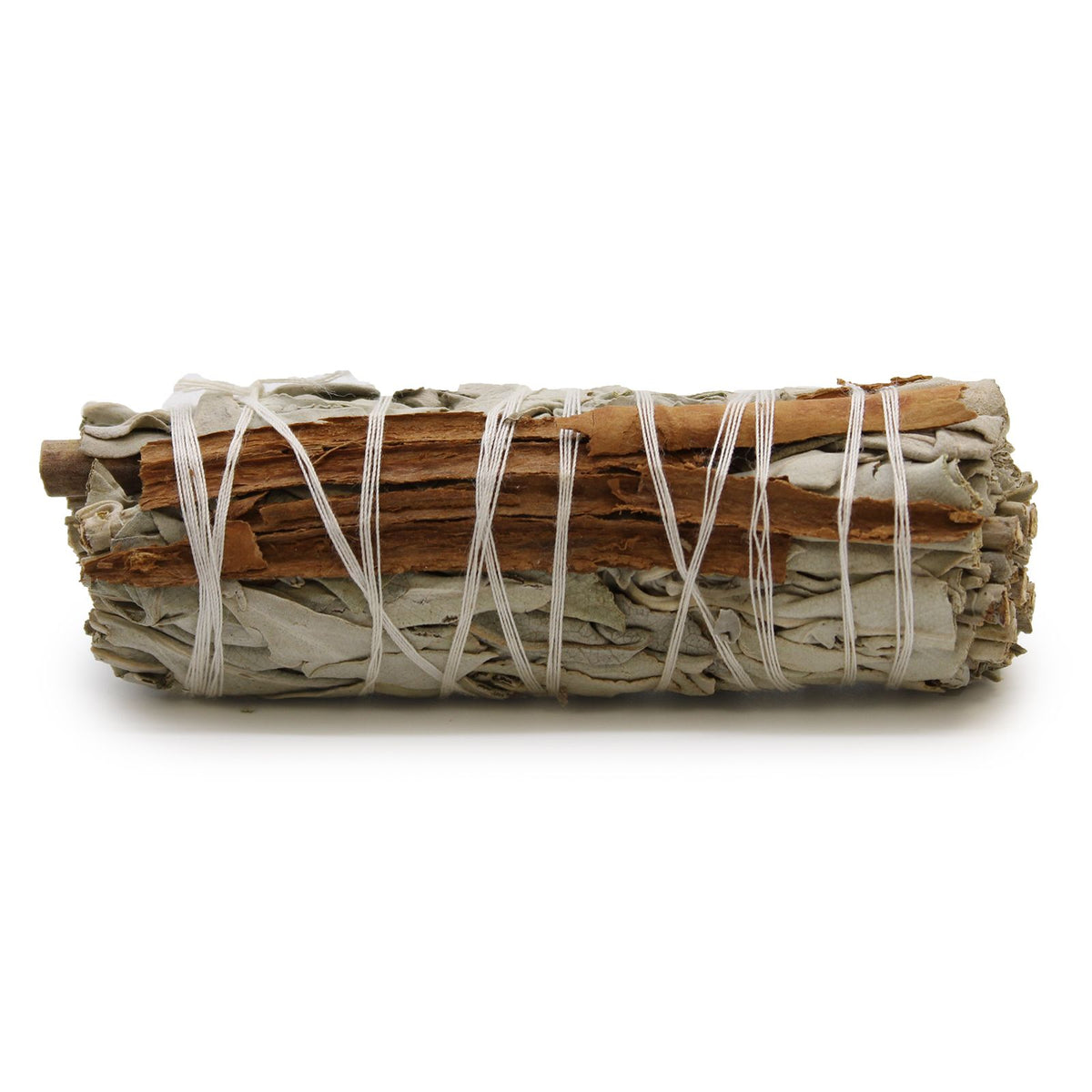 White Sage & Cinnamon Smudge Stick - 10 cm