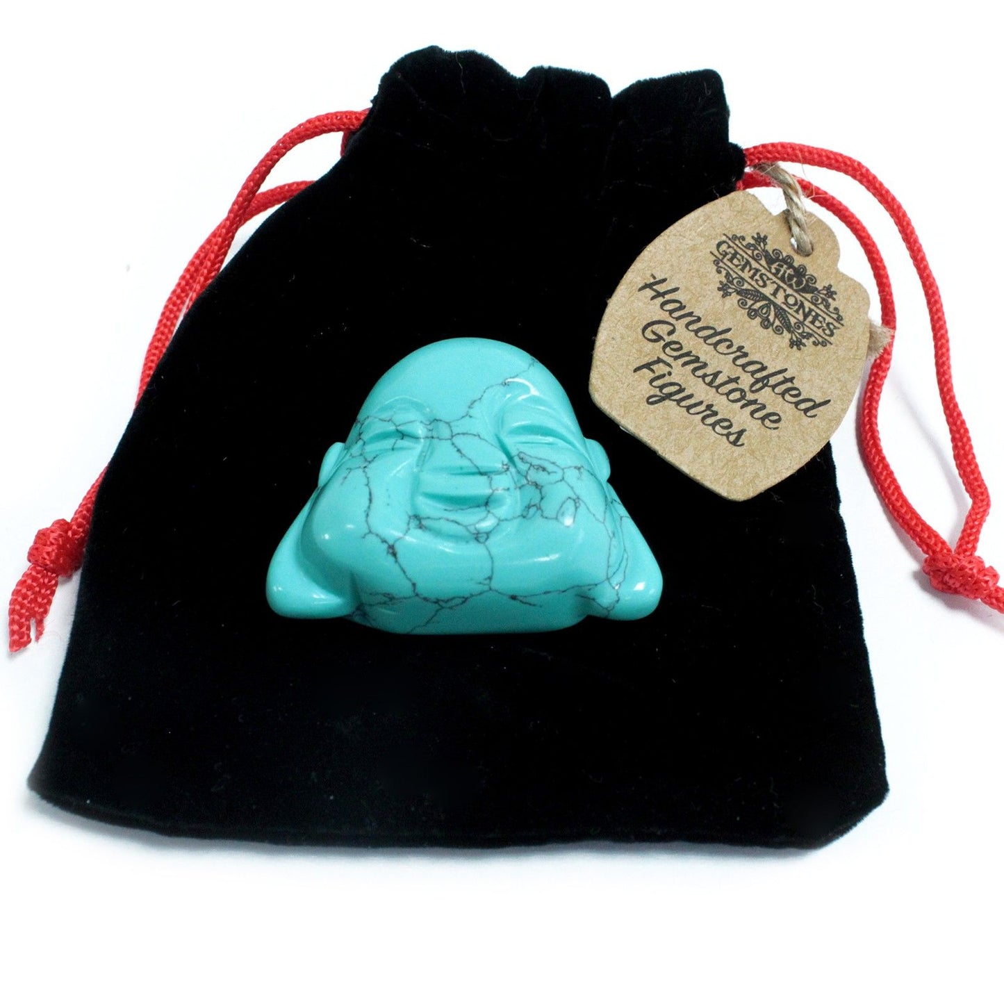 Gemstone Buddha Head - Turquoise