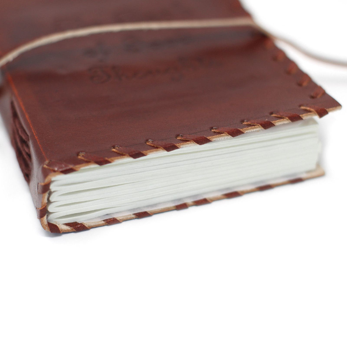 Book of Thoughts Leather Wrap Journal, leather notebook product photograph 3