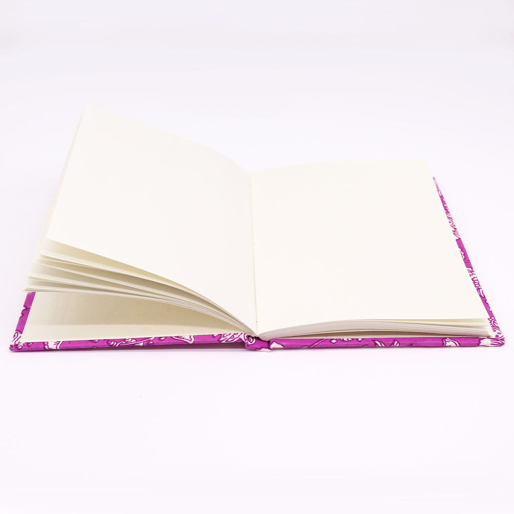 Antique Fuchia Cotton Bound Notebooks