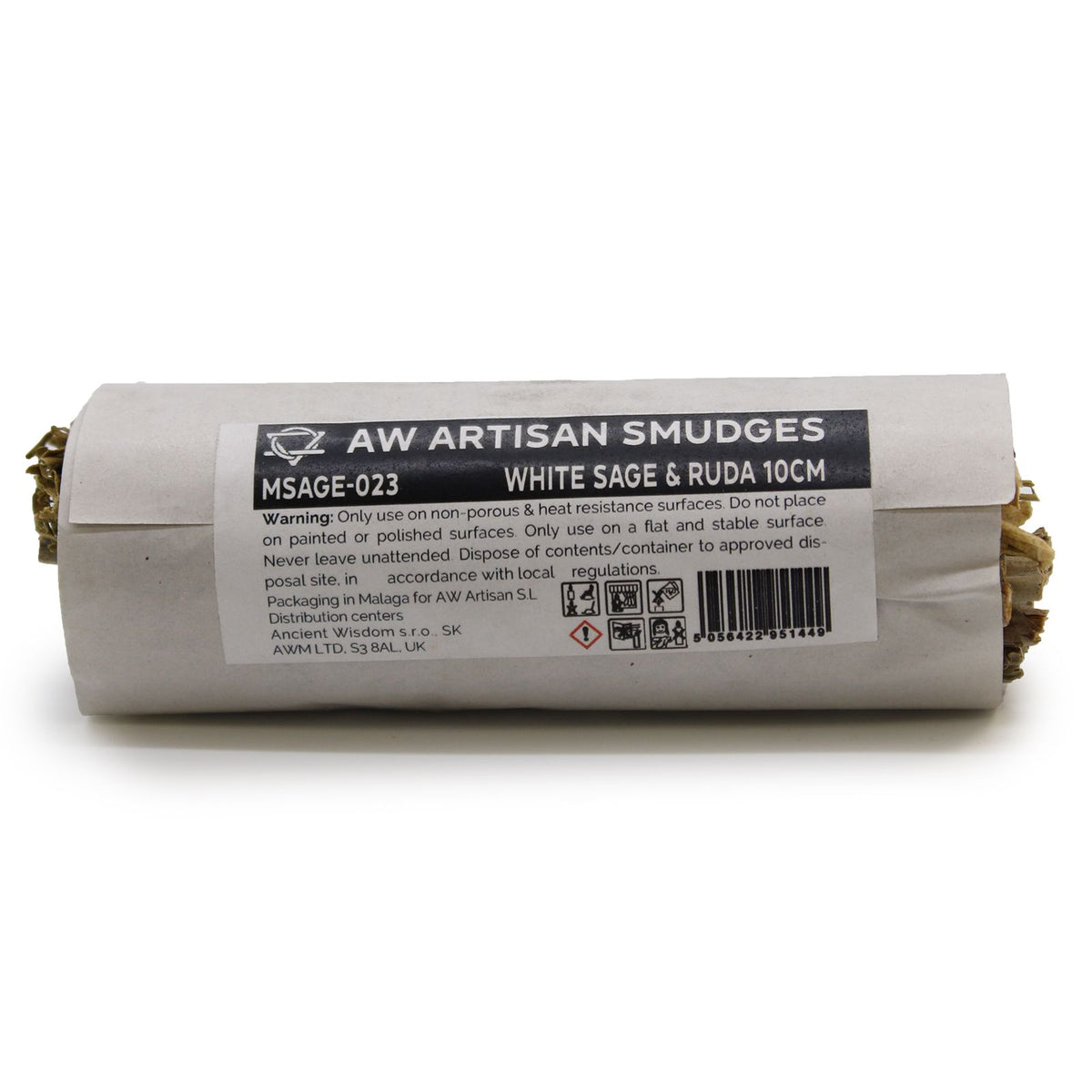 White Sage & Ruda Smudge Stick - 10 cm