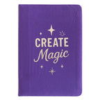 Purple Velvet Notebook - Create Magic