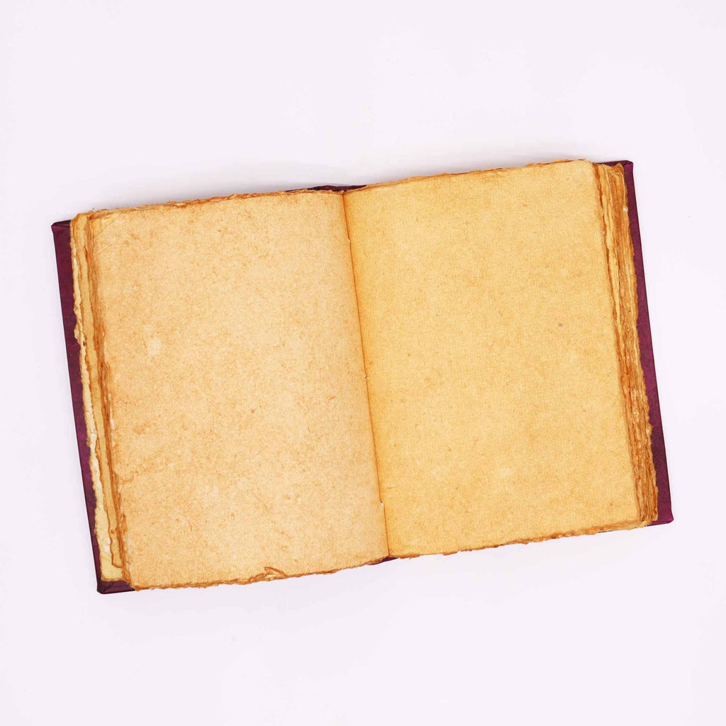 Hamsa Leather Journal with Zinc Decoration, leather notebook product photograph 3
