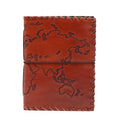 Light Tan Wraparound Travel Journal, leather notebook product photograph