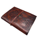 Tree of Life Leather Journal, leather notebook product photograph 3