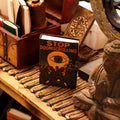 Stop Doomscrolling Leather Journal, leather notebook product photograph