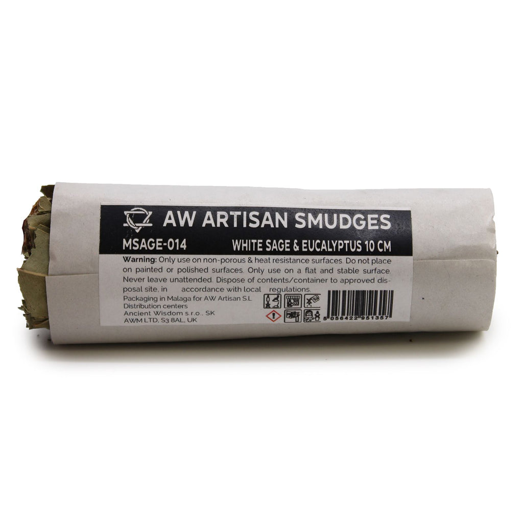 White Sage & Eucalyptus Smudge Stick - 10 cm