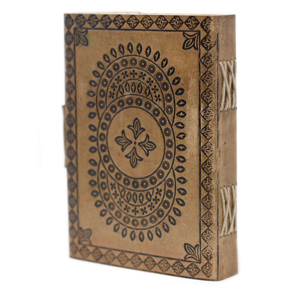 Blue Mandala Leather Journal, leather notebook product photograph 6