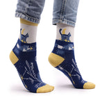 Hop Hare Bamboo Socks | Midnight Cat