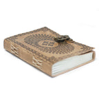 Blue Mandala Leather Journal, leather notebook product photograph 7