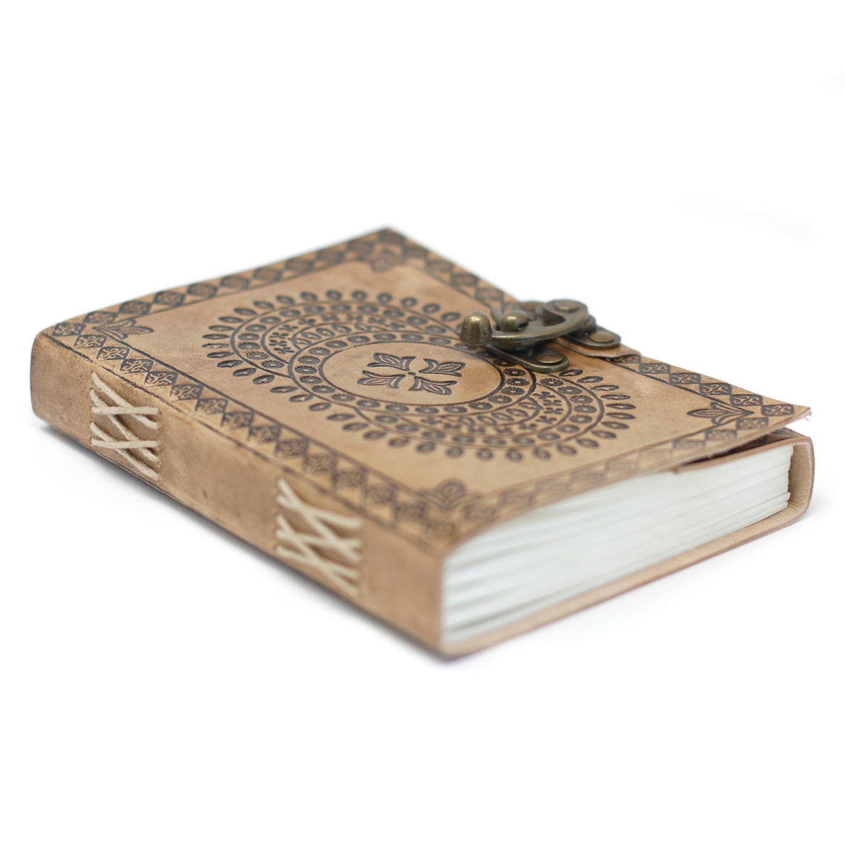 Blue Mandala Leather Journal, leather notebook product photograph 7