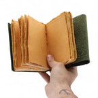 Green Maze Leather Pocket Notebook, leather notebook product photograph 8