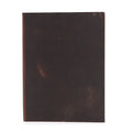 Black Tan Leather Daily Notebook, leather notebook product photograph