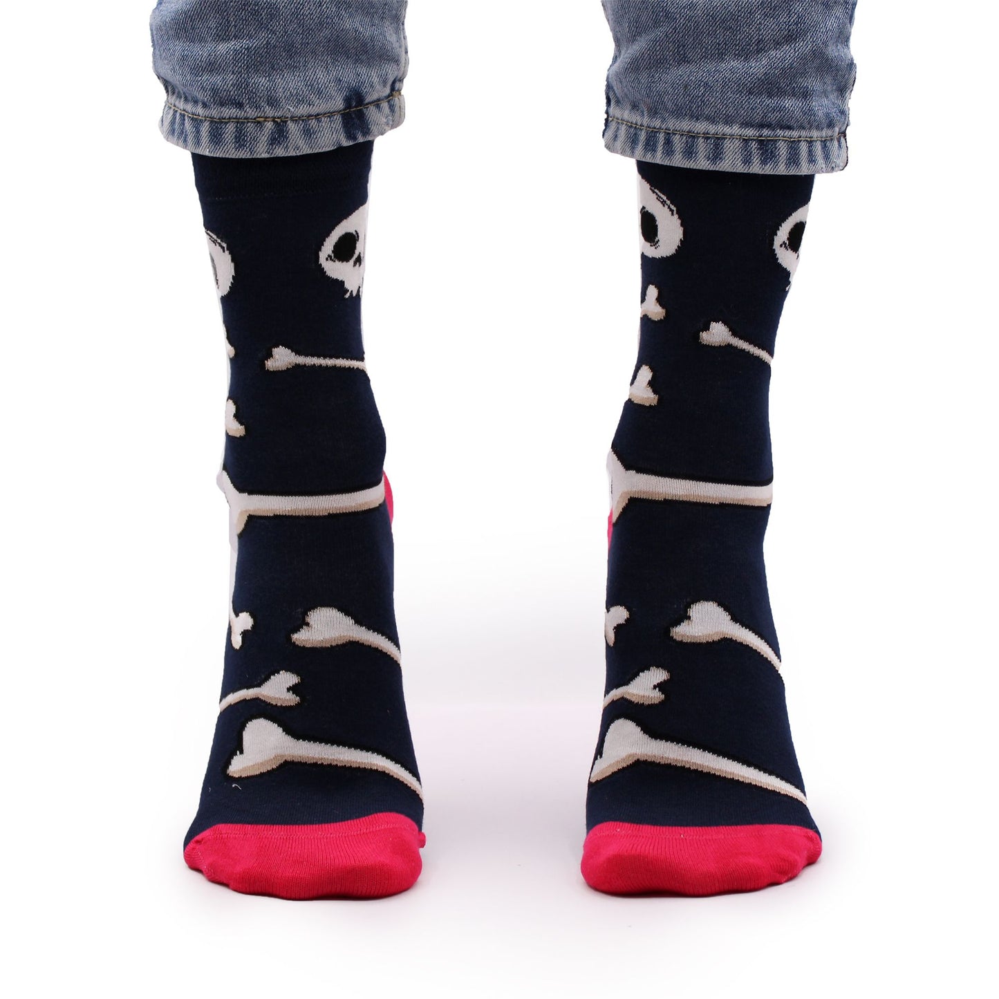 Hop Hare Bamboo Socks S/M - Skulls and Bones