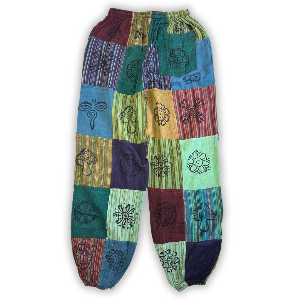 Mushroom Trousers Green Tones S/M