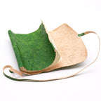 Green Rolled Leather Travel Journal, leather notebook product photograph 2