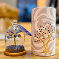 Evil Eye Tree in Glass Dome with Lapis Lazuli