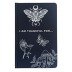 Black Gratitude Journal with Silver Lining - 120 pages - I am Thankful For