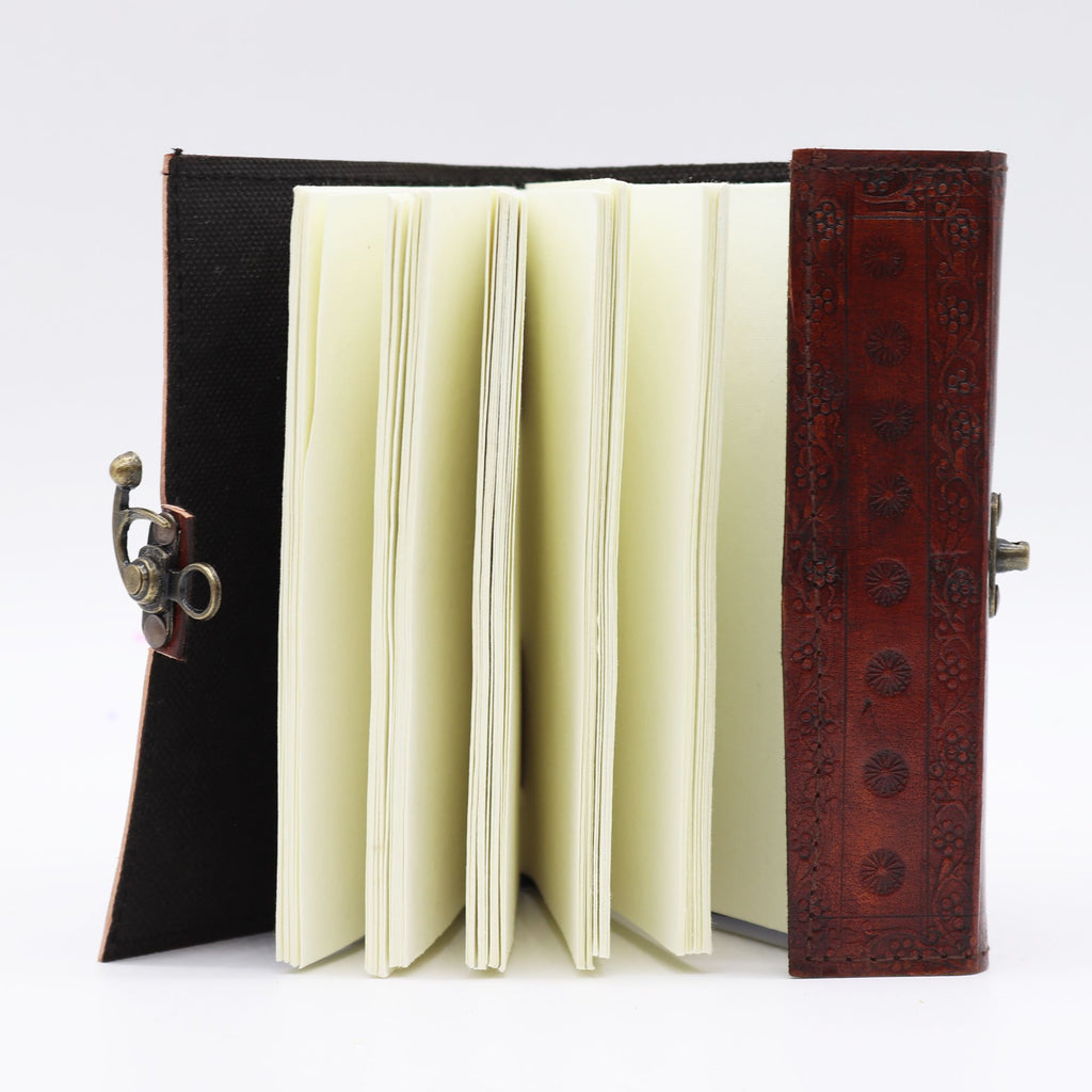 Two Dragons Leather Journal, leather notebook product photograph 3
