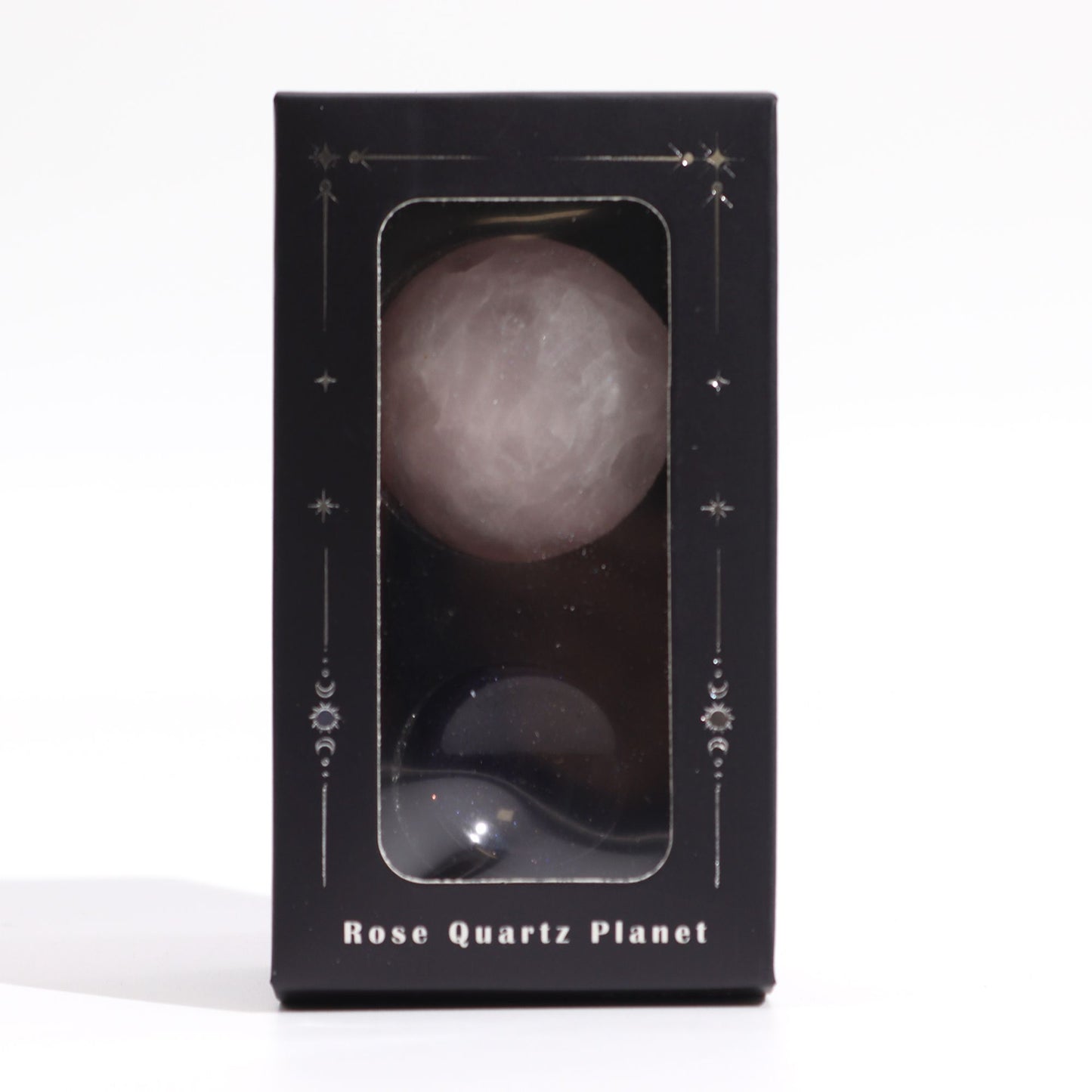 Rose Quartz Planet on a Sola Goldstone Stand (VENUS)