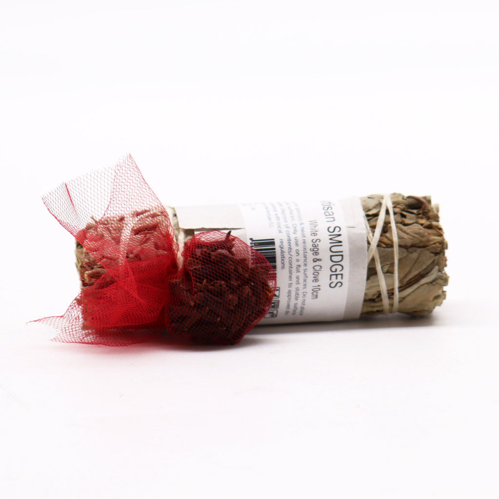 White Sage & Clove Smudge Stick - 10 cm