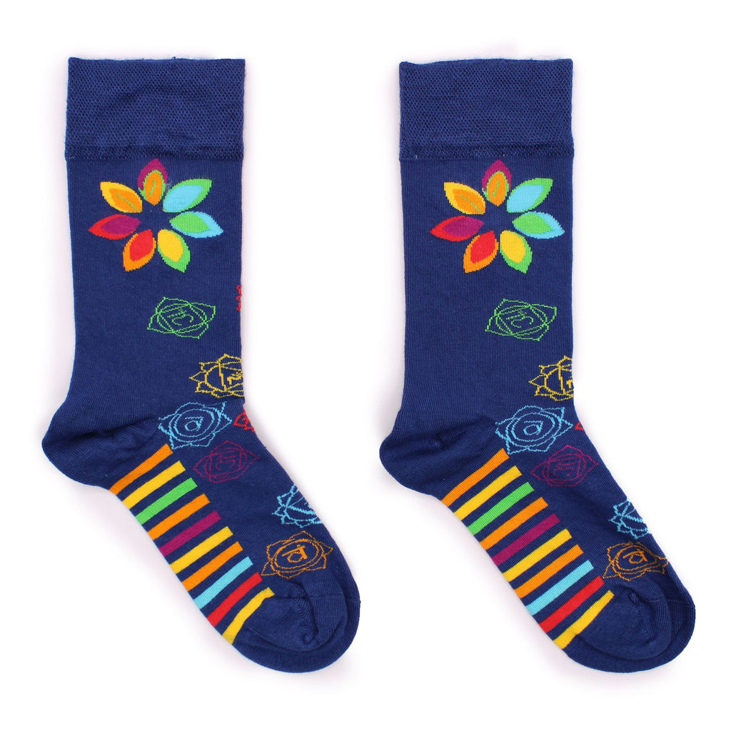 Hop Hare Bamboo Socks | Rainbow Chakra