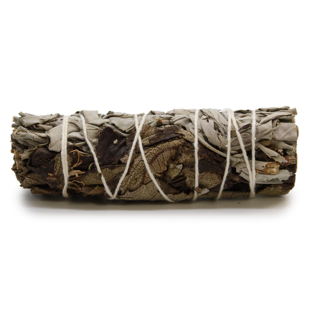 White Sage & Black Sage Smudge Stick - 10 cm